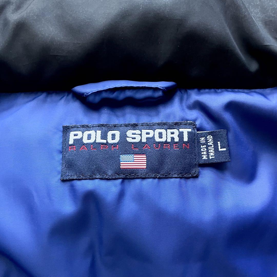 ポロスポーツ 極美品 90s POLO SPORT ラルフローレン ダウンジャケット 黒