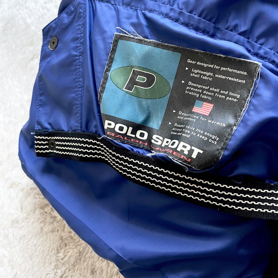 ポロスポーツ 極美品 90s POLO SPORT ラルフローレン ダウンジャケット 黒