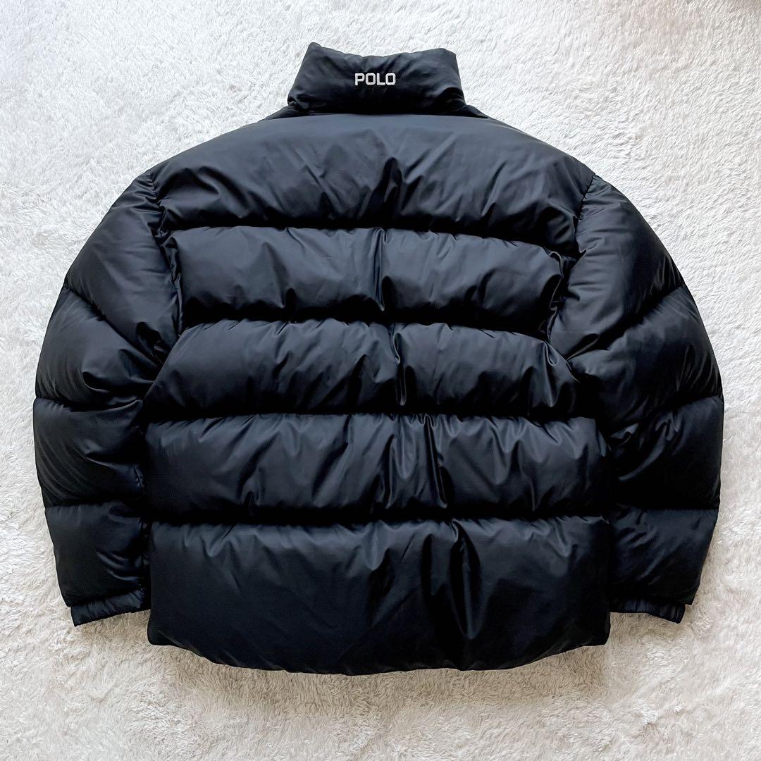 ポロスポーツ 極美品 90s POLO SPORT ラルフローレン ダウンジャケット 黒