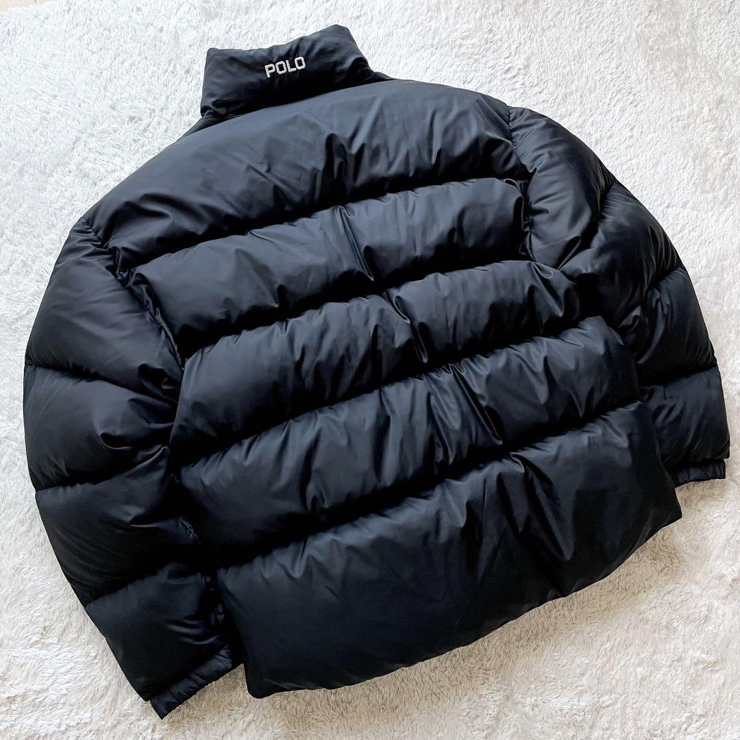 ポロスポーツ 極美品 90s POLO SPORT ラルフローレン ダウンジャケット 黒