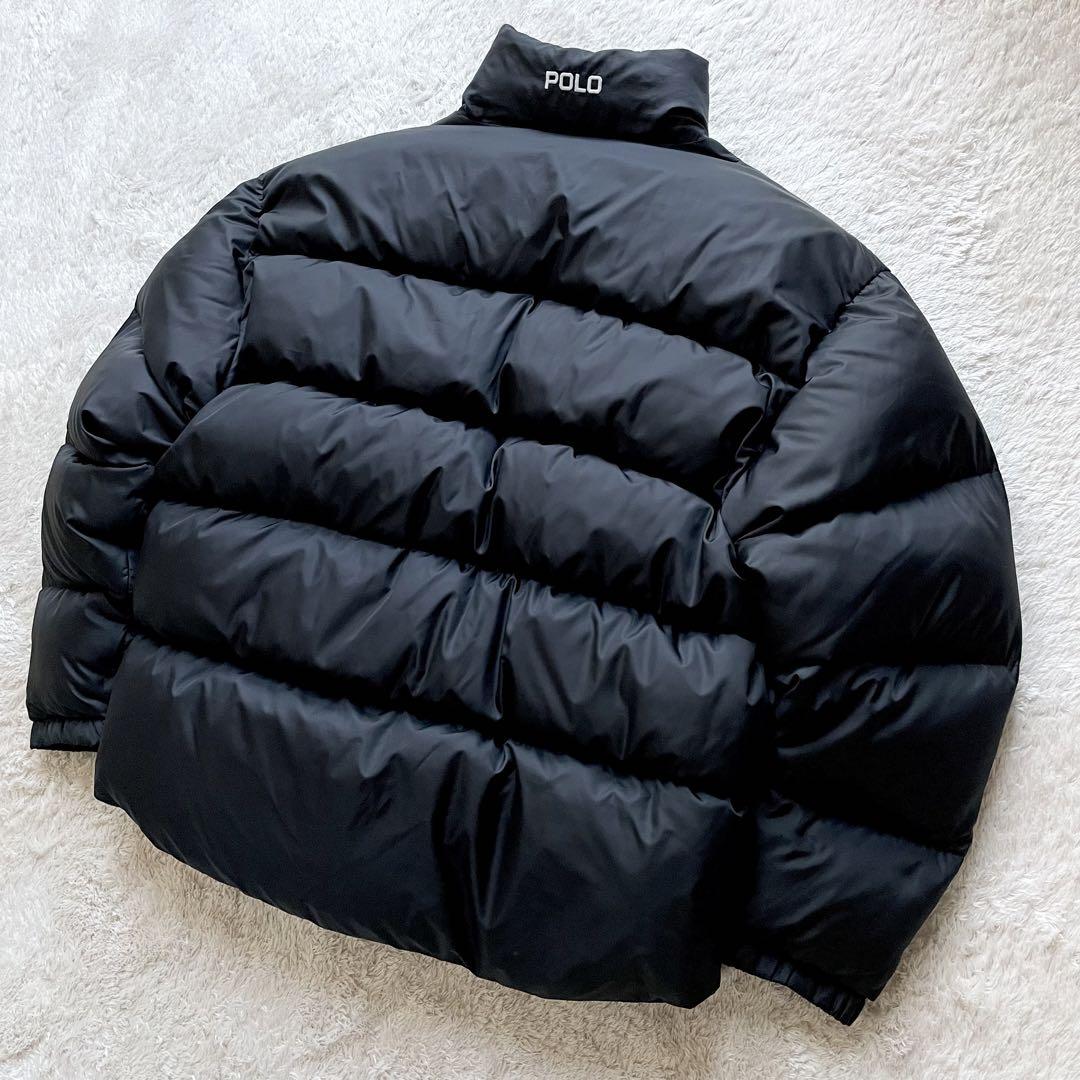 ポロスポーツ 極美品 90s POLO SPORT ラルフローレン ダウンジャケット 黒