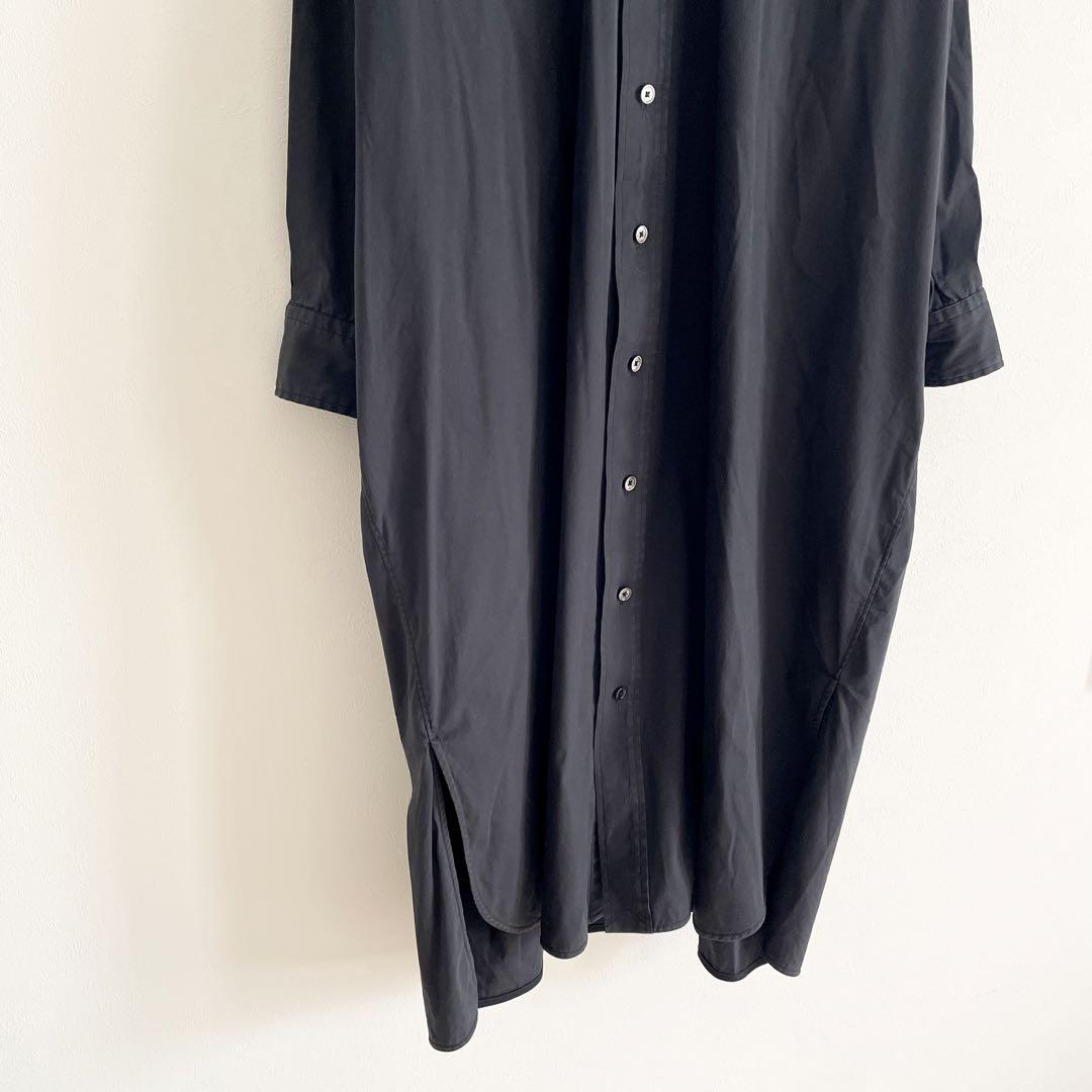 ティッカ 美品 TICCA スクエアビッグ ロングシャツワンピース