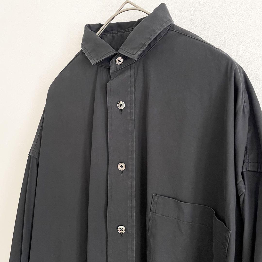 ティッカ 美品 TICCA スクエアビッグ ロングシャツワンピース