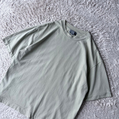 マーガレットハウエル コットン Tシャツ カットソー 半袖 L 黄緑