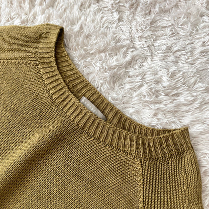 マーガレットハウエル 美品 薄手ニット シルク混 M オリーブ