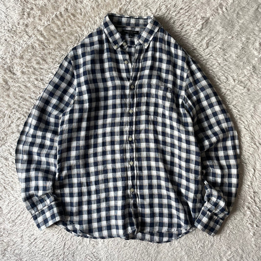 バナナリパブリック 美品 BANANA REPUBLIC リネンシャツ L