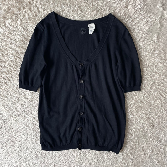 45rpm& 美品 00s コットンニットカーディガン 2 濃紺