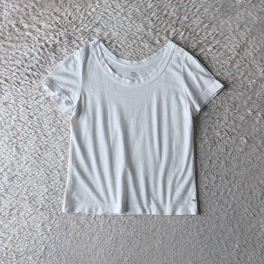 45R ジンバブエコットン Tシャツ カットソー 半袖 1 白 R刺繍