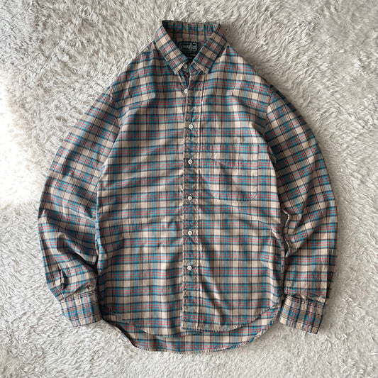 GITMAN BROS 美品 L/S shirt S blue check