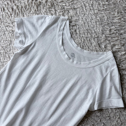 45R ジンバブエコットン Tシャツ カットソー 半袖 1 白 R刺繍