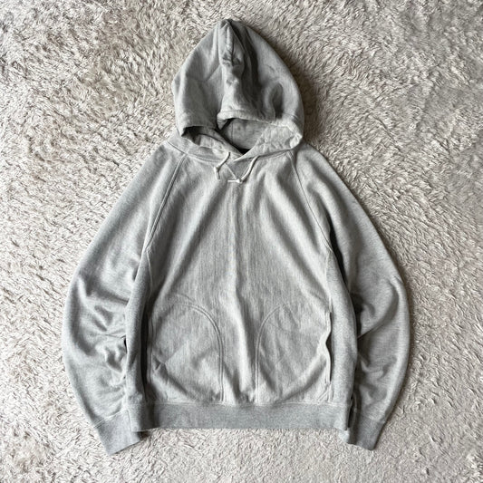 エムエイチエル 美品 ラグラン パーカー M グレー