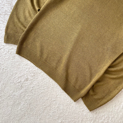 マーガレットハウエル 美品 薄手ニット シルク混 M オリーブ