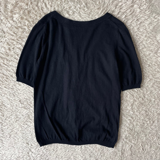 45rpm& 美品 00s コットンニットカーディガン 2 濃紺