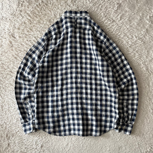 バナナリパブリック 美品 BANANA REPUBLIC リネンシャツ L