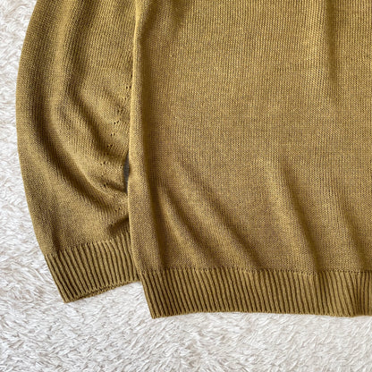 マーガレットハウエル 美品 薄手ニット シルク混 M オリーブ