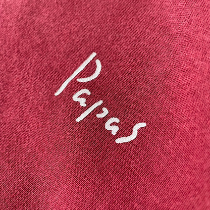 パパス 美品 PAPAS 両V ラグランスリーブ スウェット M ボルドー