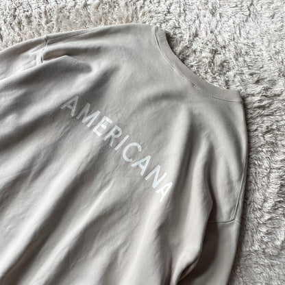 アメリカーナ 美品 sidezip sweat F beige
