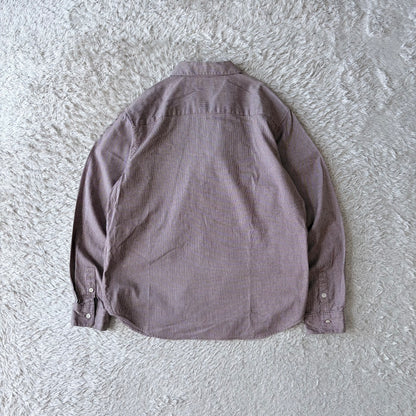 マドモアゼルノンノン シャツ 長袖 M レッド 千鳥格子