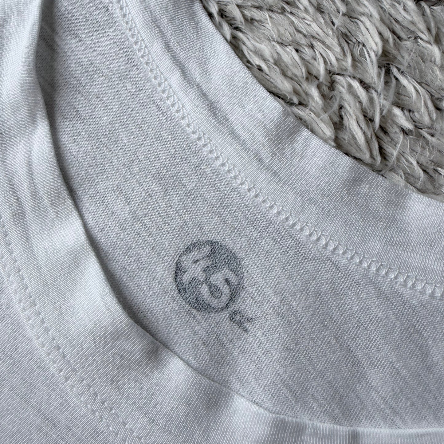 45R ジンバブエコットン Tシャツ カットソー 半袖 1 白 R刺繍