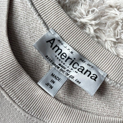 アメリカーナ 美品 sidezip sweat F beige