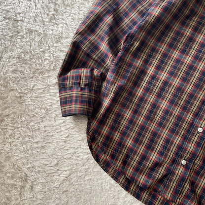 GITMAN BROS 美品 BD L/S shirt 15 1/2 茶チェック