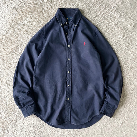 ラルフローレン BD L/S shirt XS navy