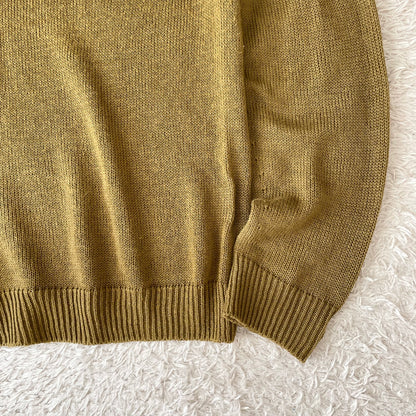 マーガレットハウエル 美品 薄手ニット シルク混 M オリーブ