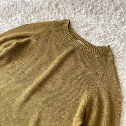 マーガレットハウエル 美品 薄手ニット シルク混 M オリーブ
