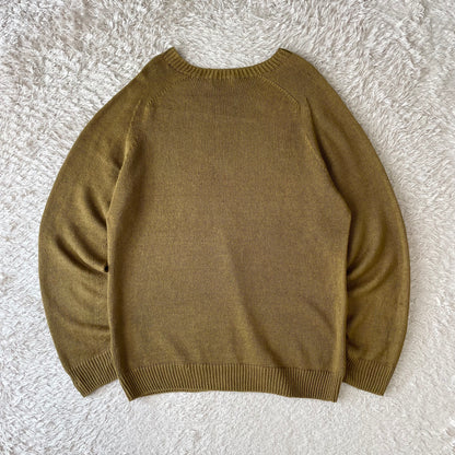 マーガレットハウエル 美品 薄手ニット シルク混 M オリーブ