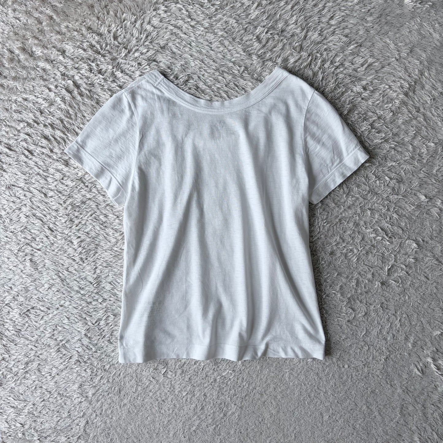 45R ジンバブエコットン Tシャツ カットソー 半袖 1 白 R刺繍