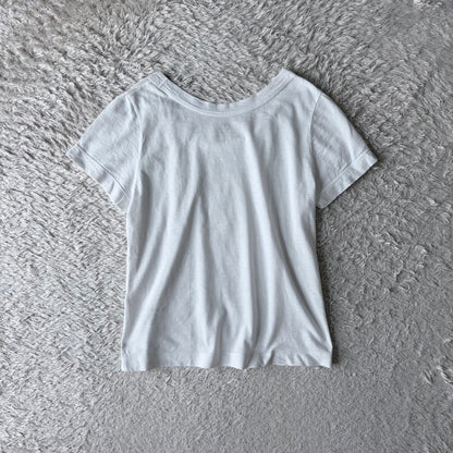 45R ジンバブエコットン Tシャツ カットソー 半袖 1 白 R刺繍