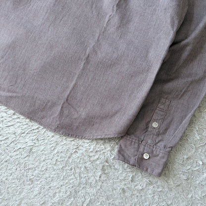 マドモアゼルノンノン シャツ 長袖 M レッド 千鳥格子