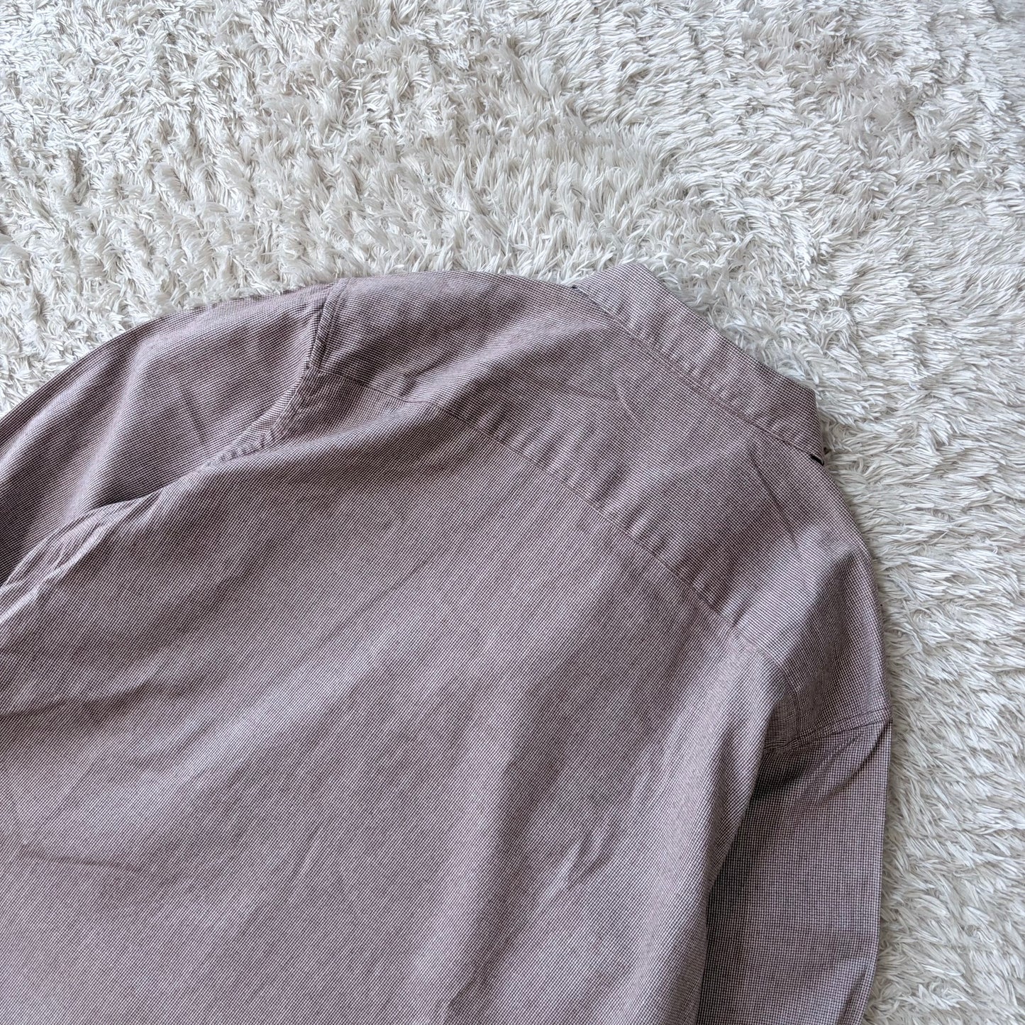 マドモアゼルノンノン シャツ 長袖 M レッド 千鳥格子