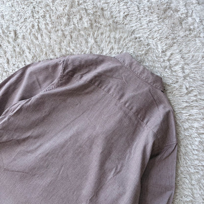マドモアゼルノンノン シャツ 長袖 M レッド 千鳥格子