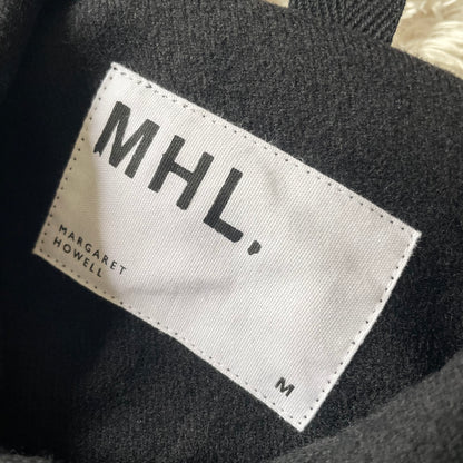 エムエイチエル 極美品24AW FELTED WOOL SHIRTING M 黒