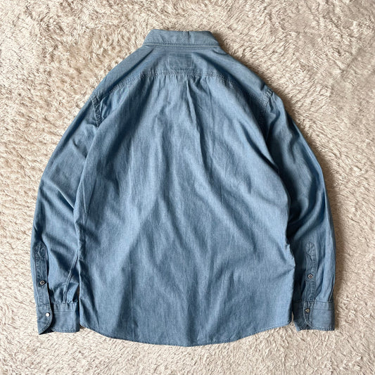 ジャンネット 美品 GIANNETTO ウェスタンシャツ シャンブレー XL
