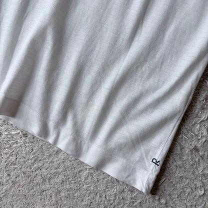 45R ジンバブエコットン Tシャツ カットソー 半袖 1 白 R刺繍