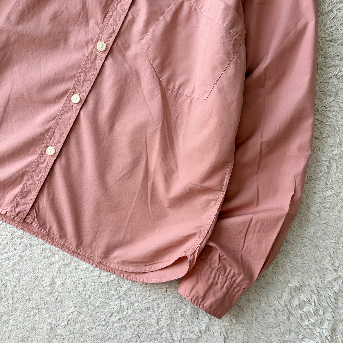 エムエイチエル MHL コットン シャツ 長袖 3 ピンク