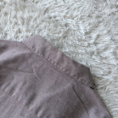 マドモアゼルノンノン シャツ 長袖 M レッド 千鳥格子