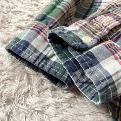 ラルフローレン 美品 現行 ダブルフェイス チェックシャツ 4XLT 緑