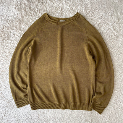 マーガレットハウエル 美品 薄手ニット シルク混 M オリーブ