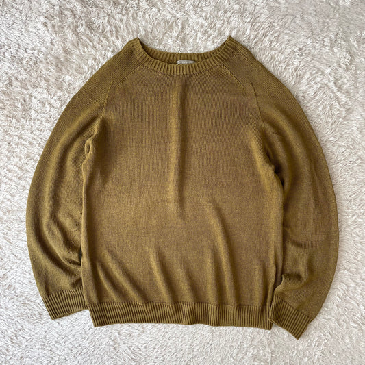マーガレットハウエル 美品 薄手ニット シルク混 M オリーブ
