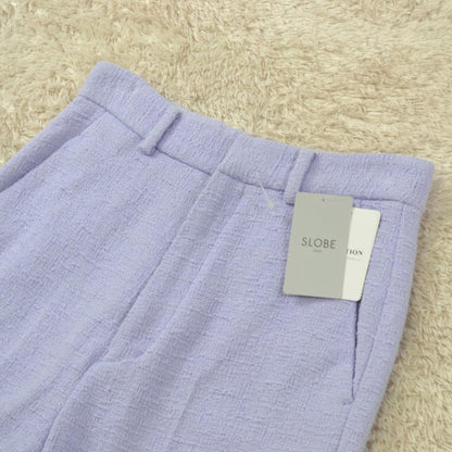 新品タグ付 SLOBE IENA 綿ツイードワイドストレート パンツ 38