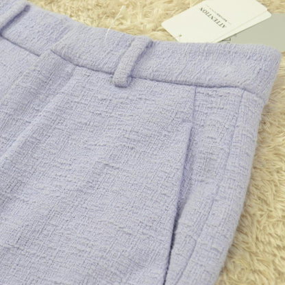 新品タグ付 SLOBE IENA 綿ツイードワイドストレート パンツ 38