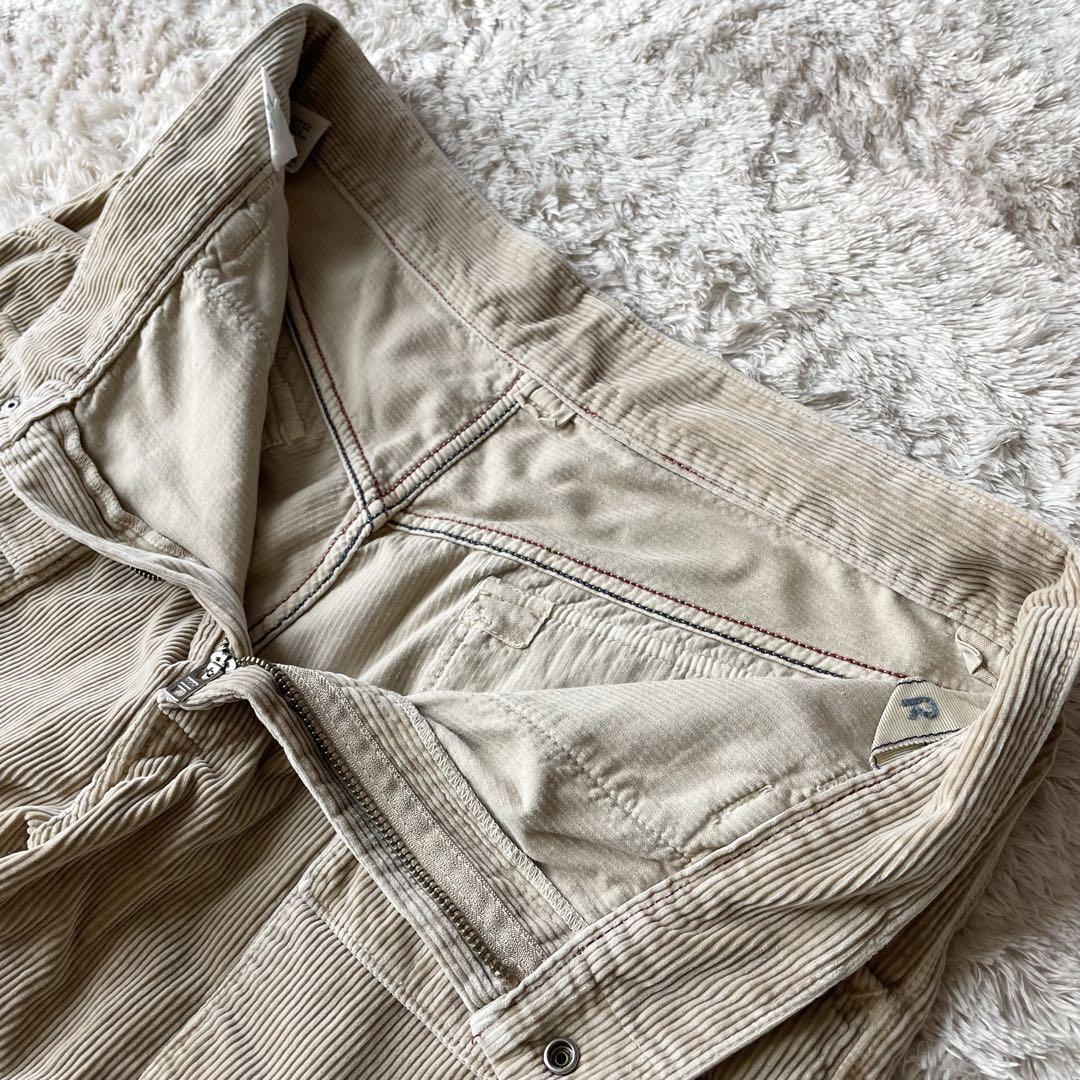 45R 美品 コーデュロイの6ポケットパンツ 34 ベージュ