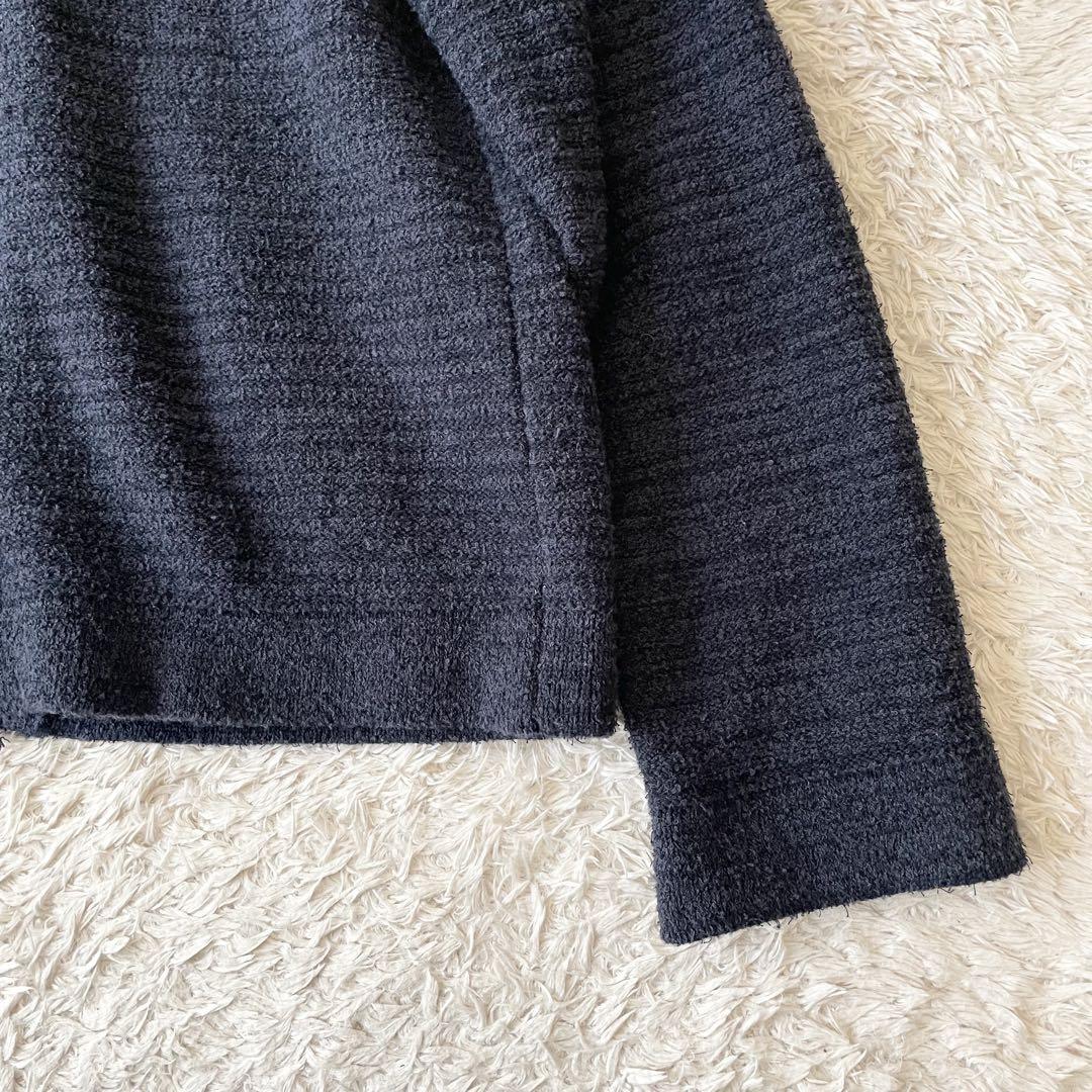 ヒューマンウーマン 極美品 コットンパイルジャケット M ネイビー