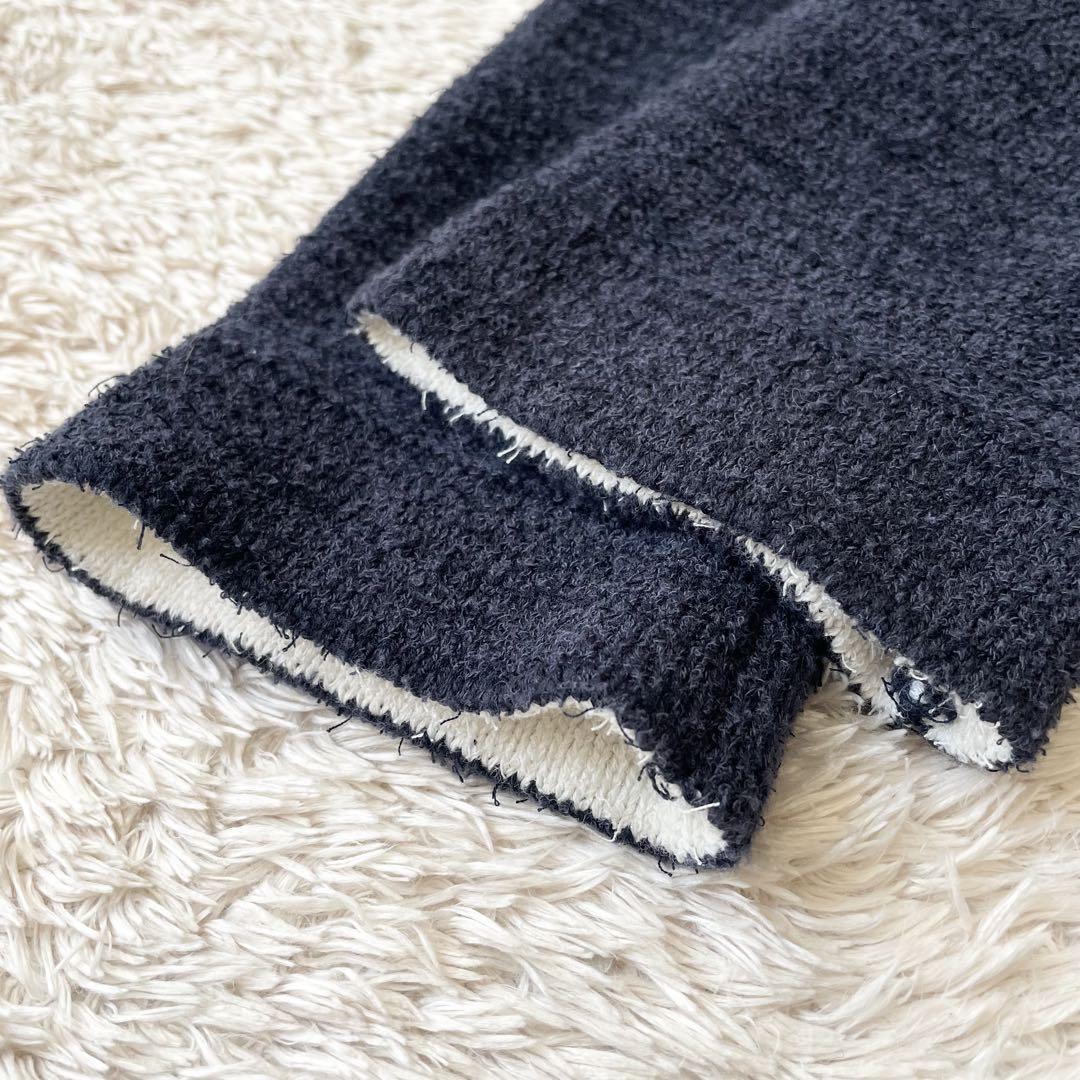 ヒューマンウーマン 極美品 コットンパイルジャケット M ネイビー