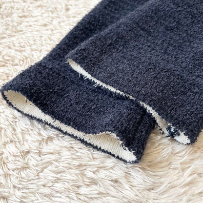 ヒューマンウーマン 極美品 コットンパイルジャケット M ネイビー