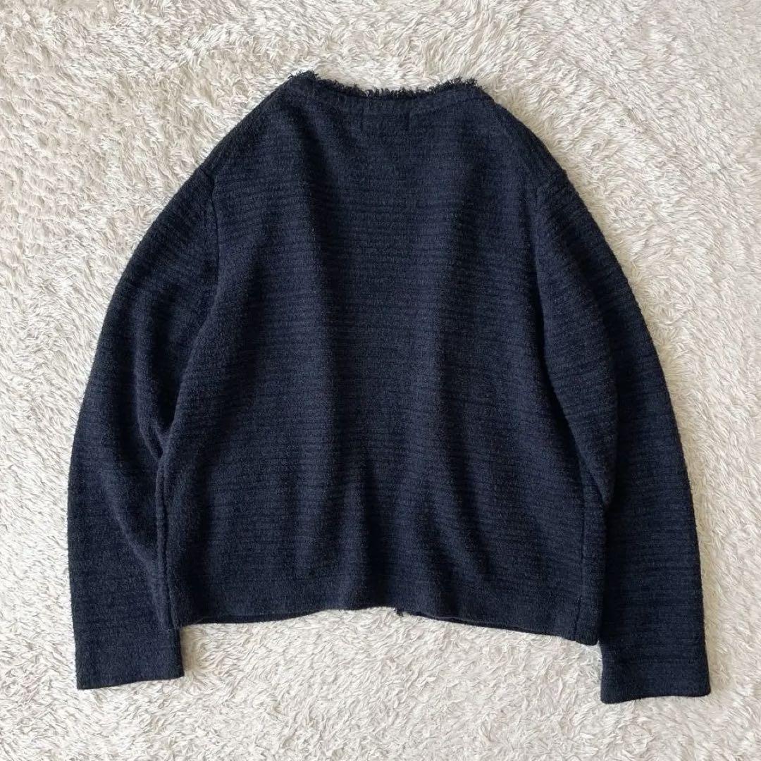 ヒューマンウーマン 極美品 コットンパイルジャケット M ネイビー