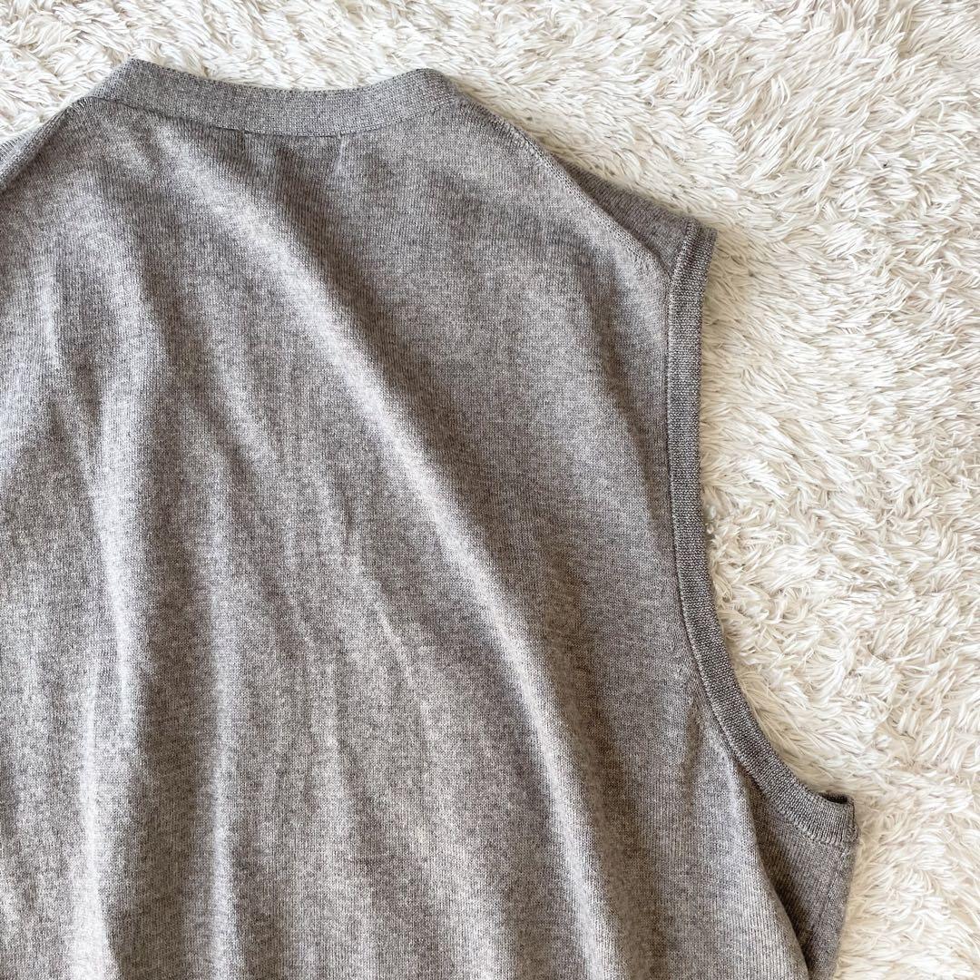 パパス 極美品 PAPAS + ニットベスト M ブラウン